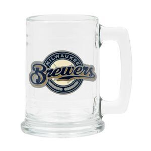MLB Milwaukee Brewers 15oz Glass Tankard